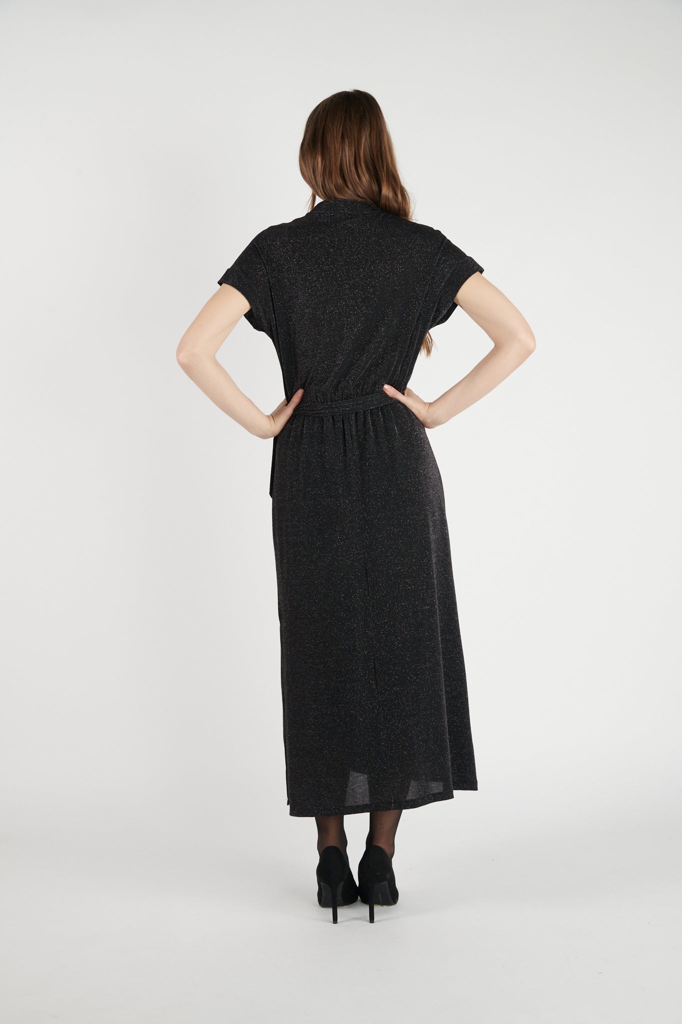 ROBE LONGUE LUREX DIVINE NOIR