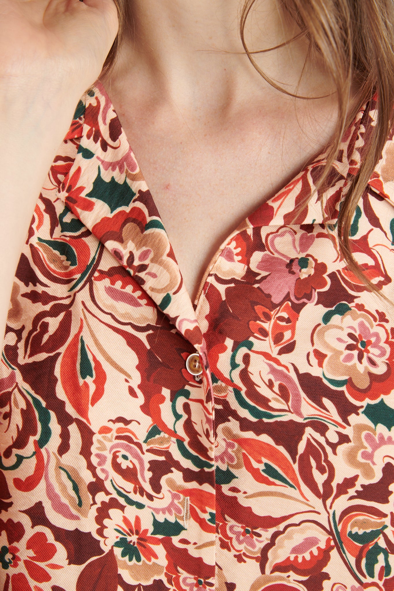 ROBE COURTE DERYA IMPRIMÉ FLOWER PRUNE