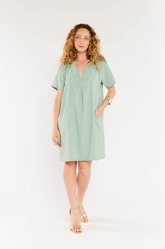 ROBE ÉLOÏSE VERT D'EAU