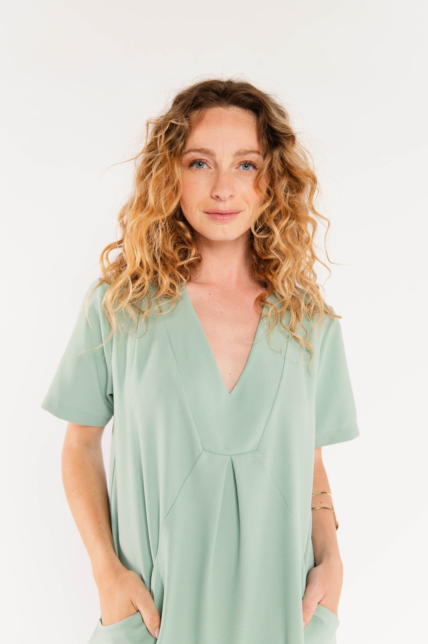 ROBE ÉLOÏSE VERT D'EAU