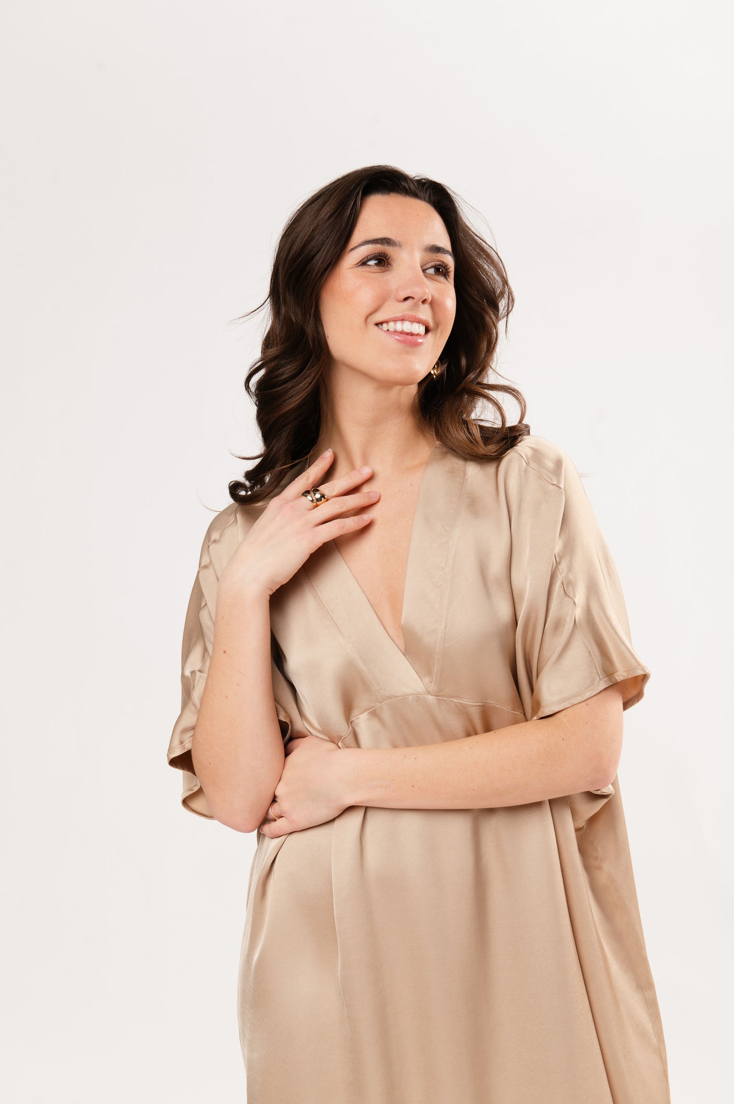 ROBE KIMONO FABRICE BEIGE