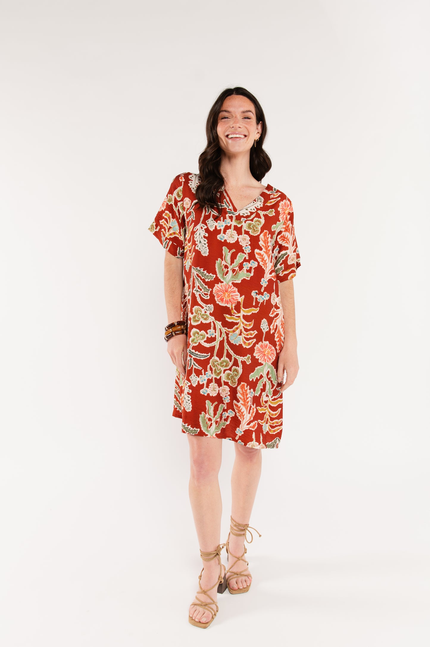ROBE À FLEURS ÉMILE PAPRIKA