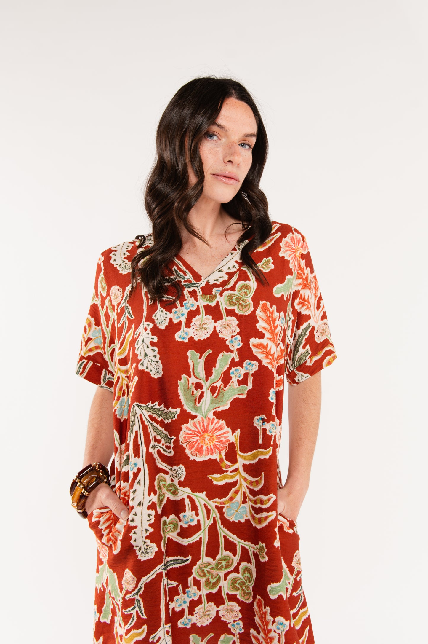 ROBE À FLEURS ÉMILE PAPRIKA