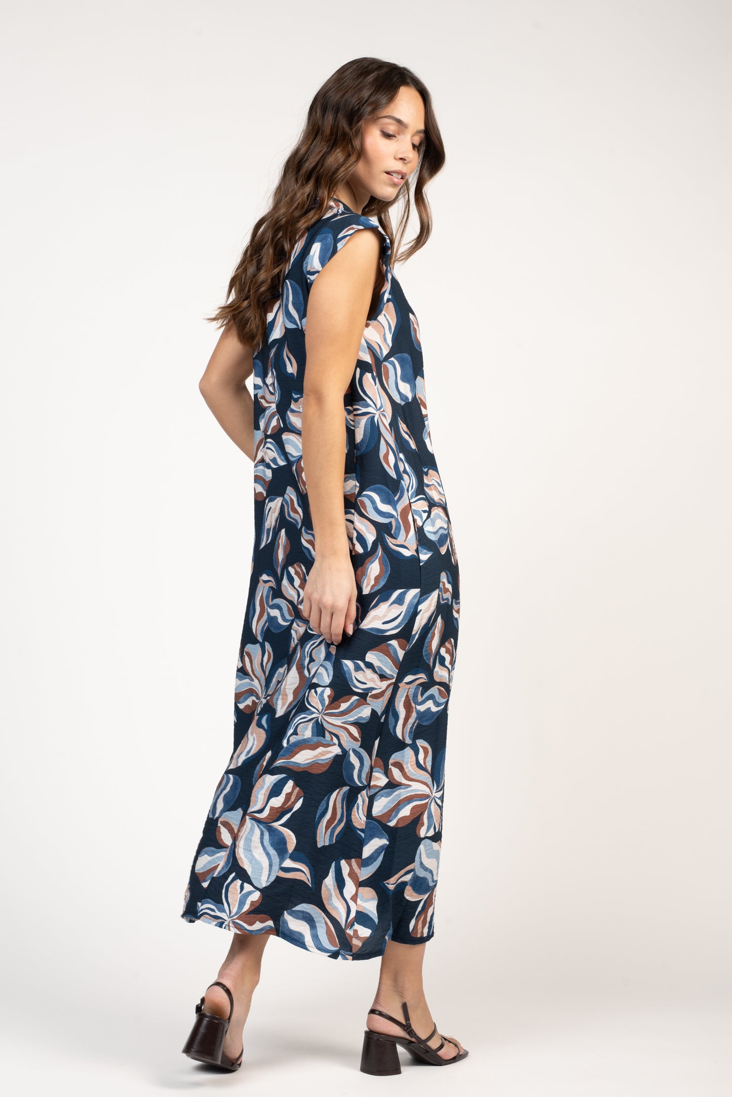 ROBE LONGUE FLEURIE EMMY MARINE