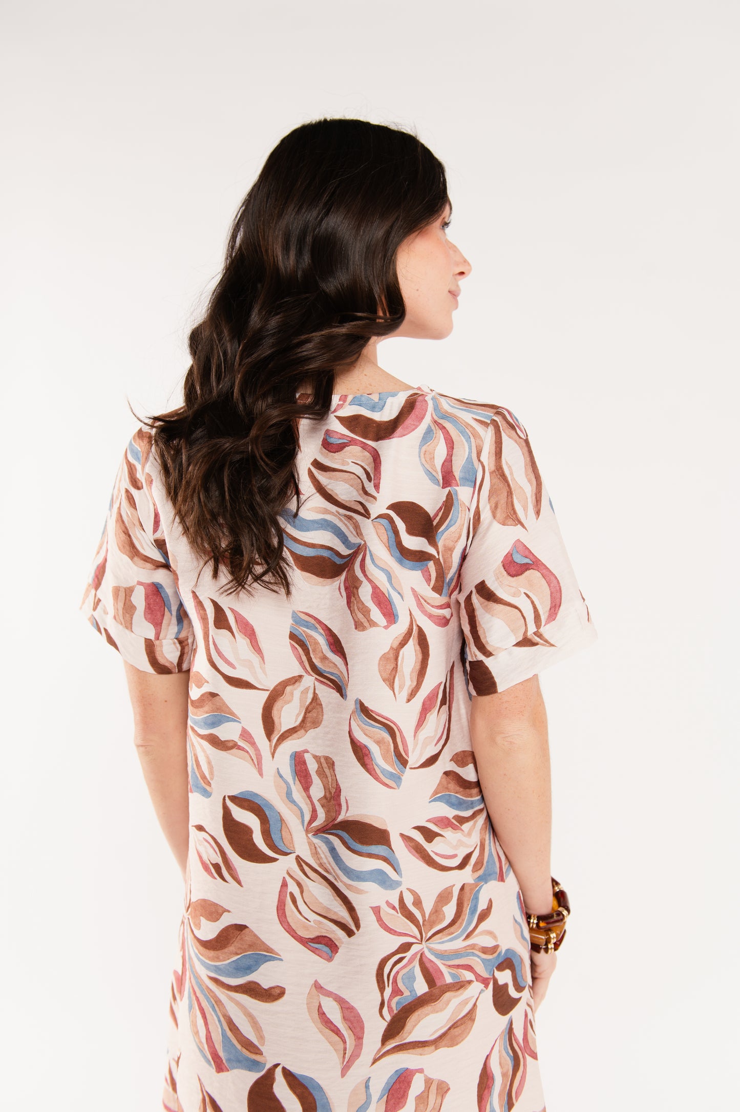 ROBE À FLEURS ÉLI ÉCRUE