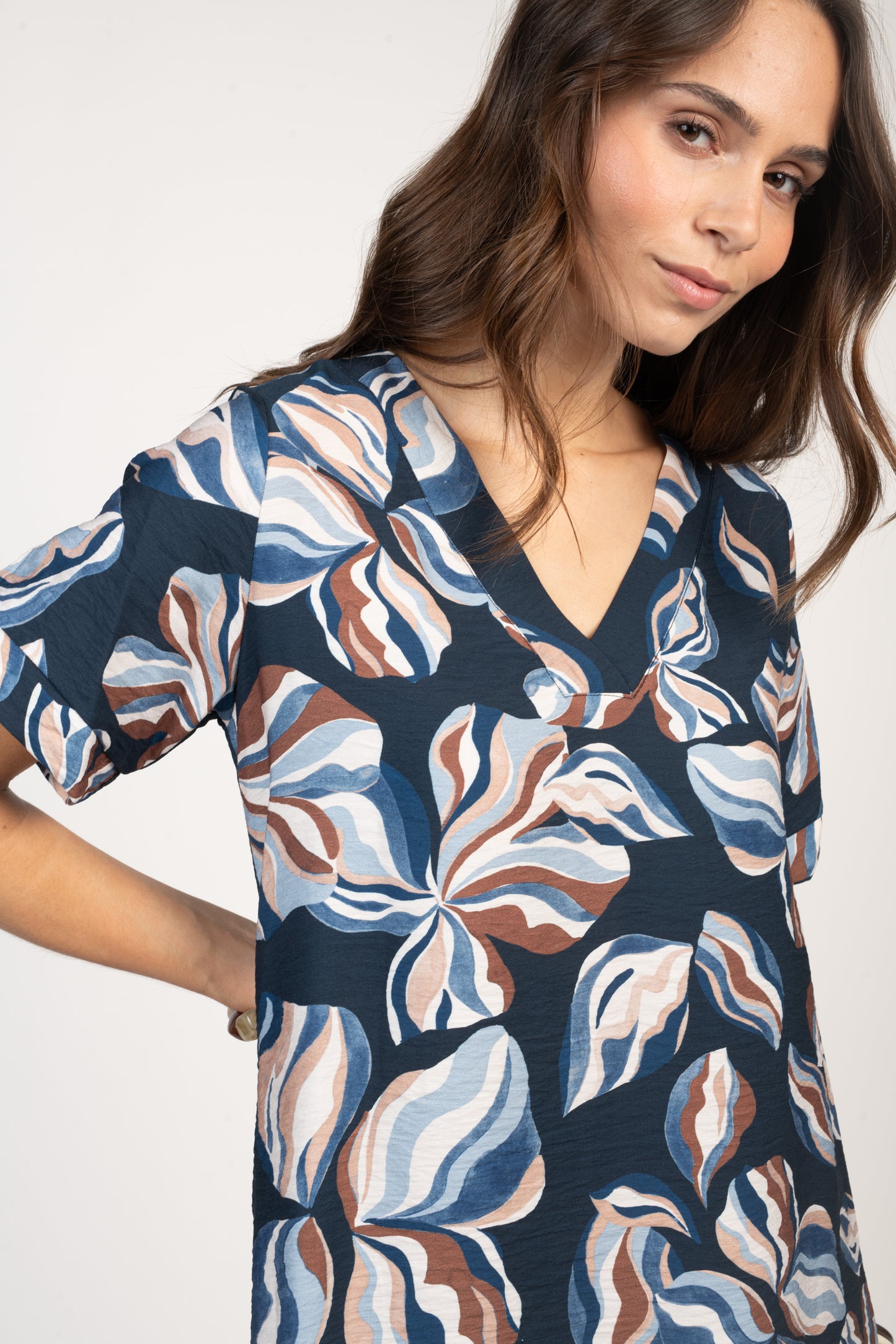 ROBE À FLEURS ÉLI MARINE