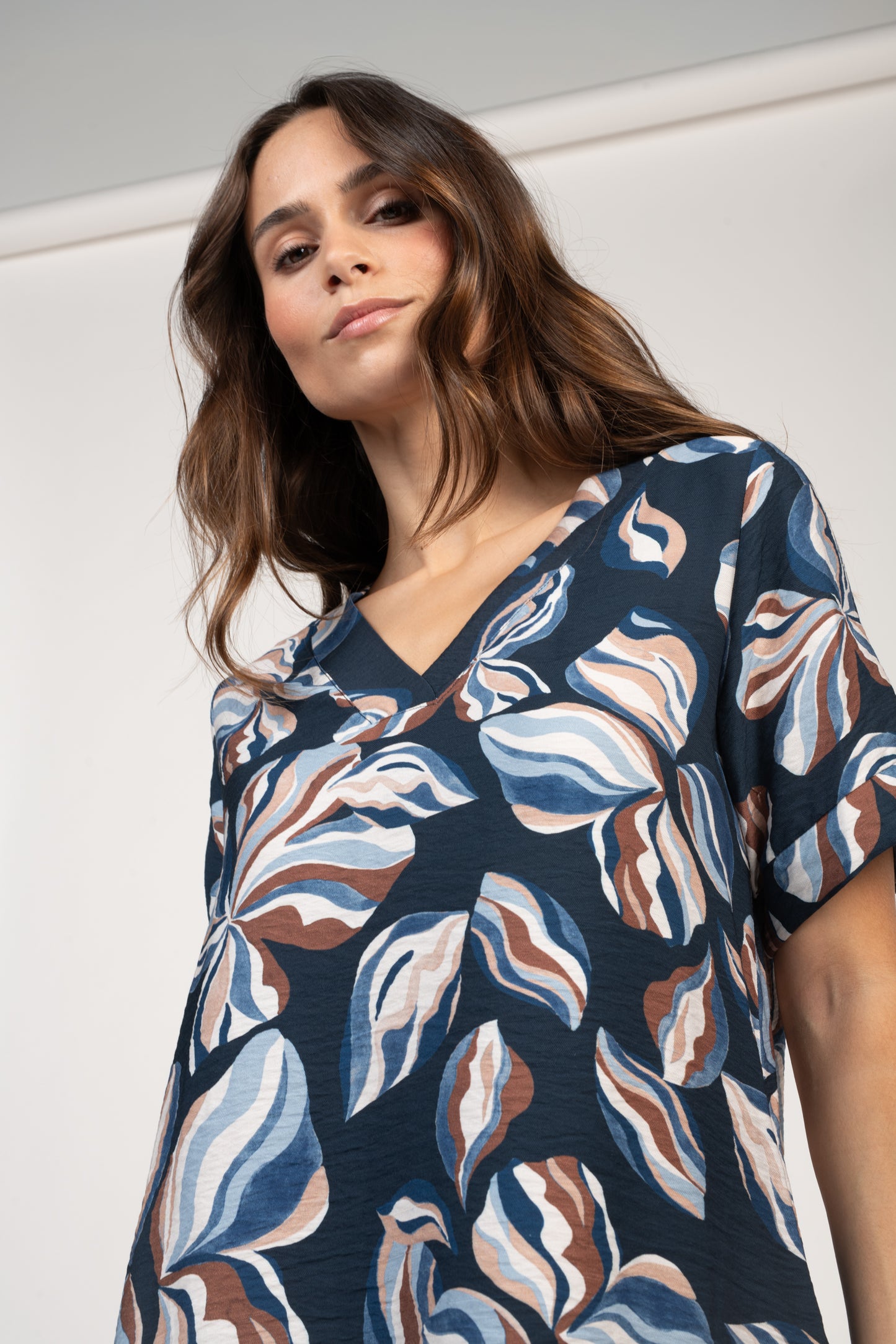 ROBE À FLEURS ÉLI MARINE