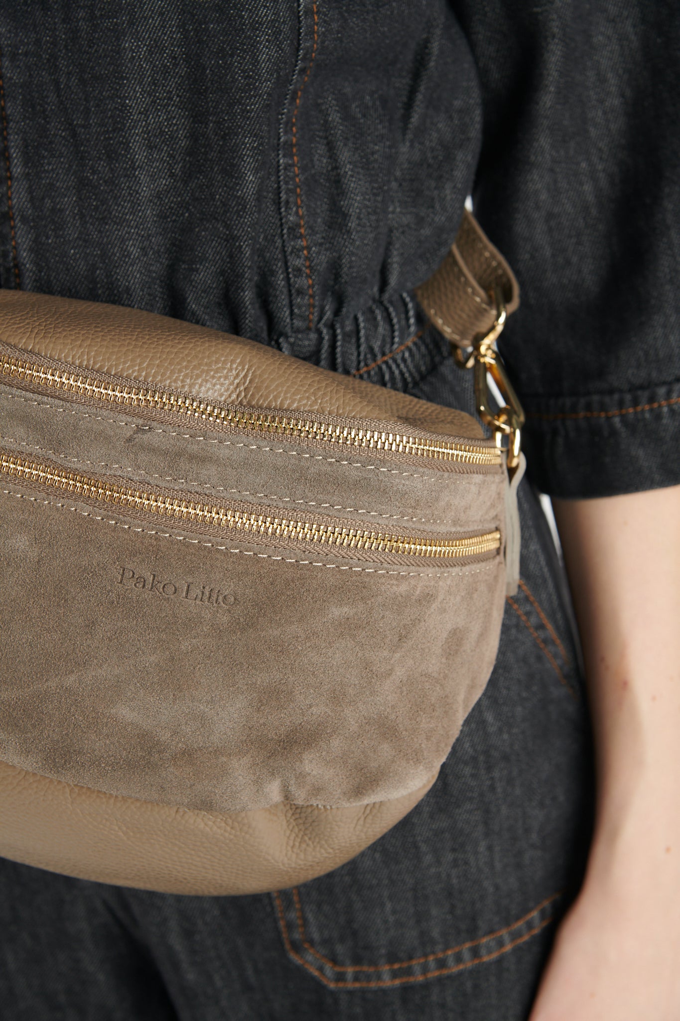 SAC BANANE HOUSTON TAUPE