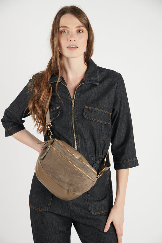 SAC BANANE HOUSTON TAUPE
