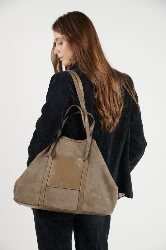 SAC CABAS ROME TAUPE
