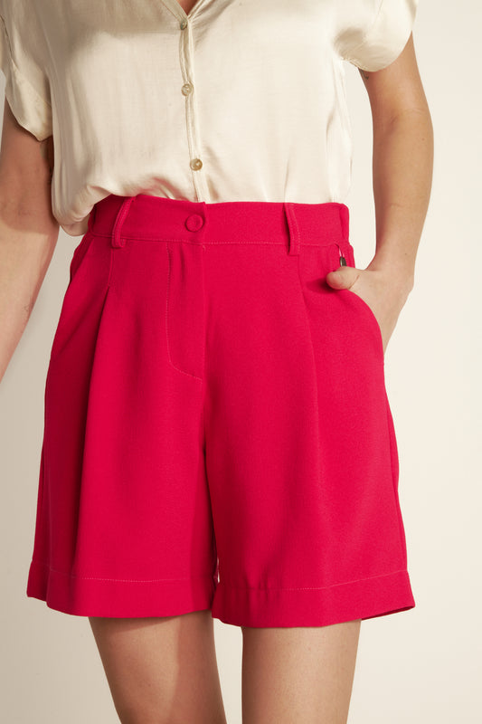 LONG CITY SHORTS - FUSHIA