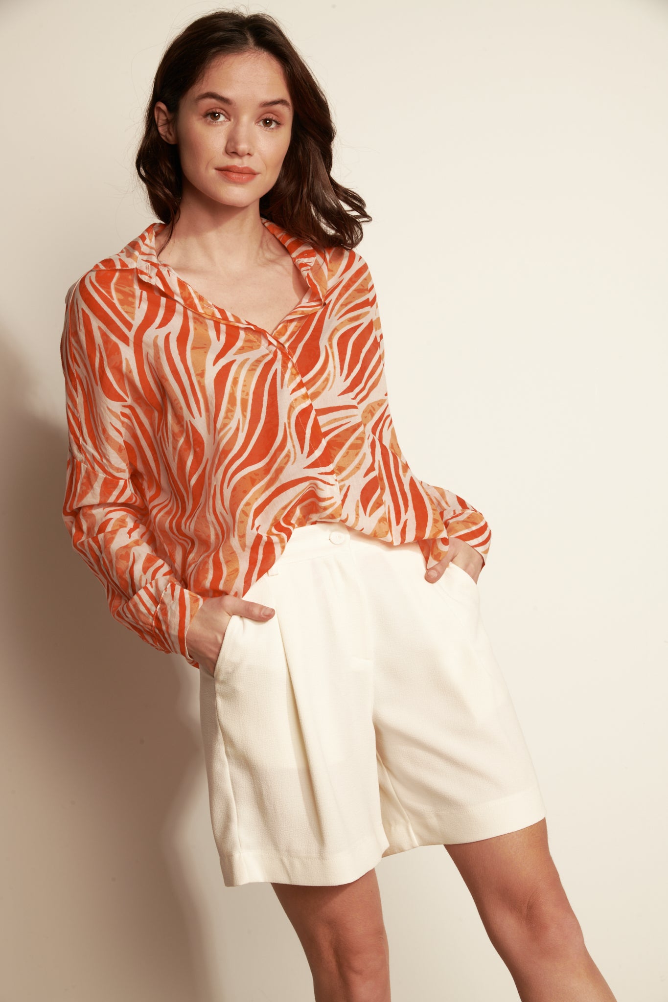 LONG CITY SHORTS - NATURAL