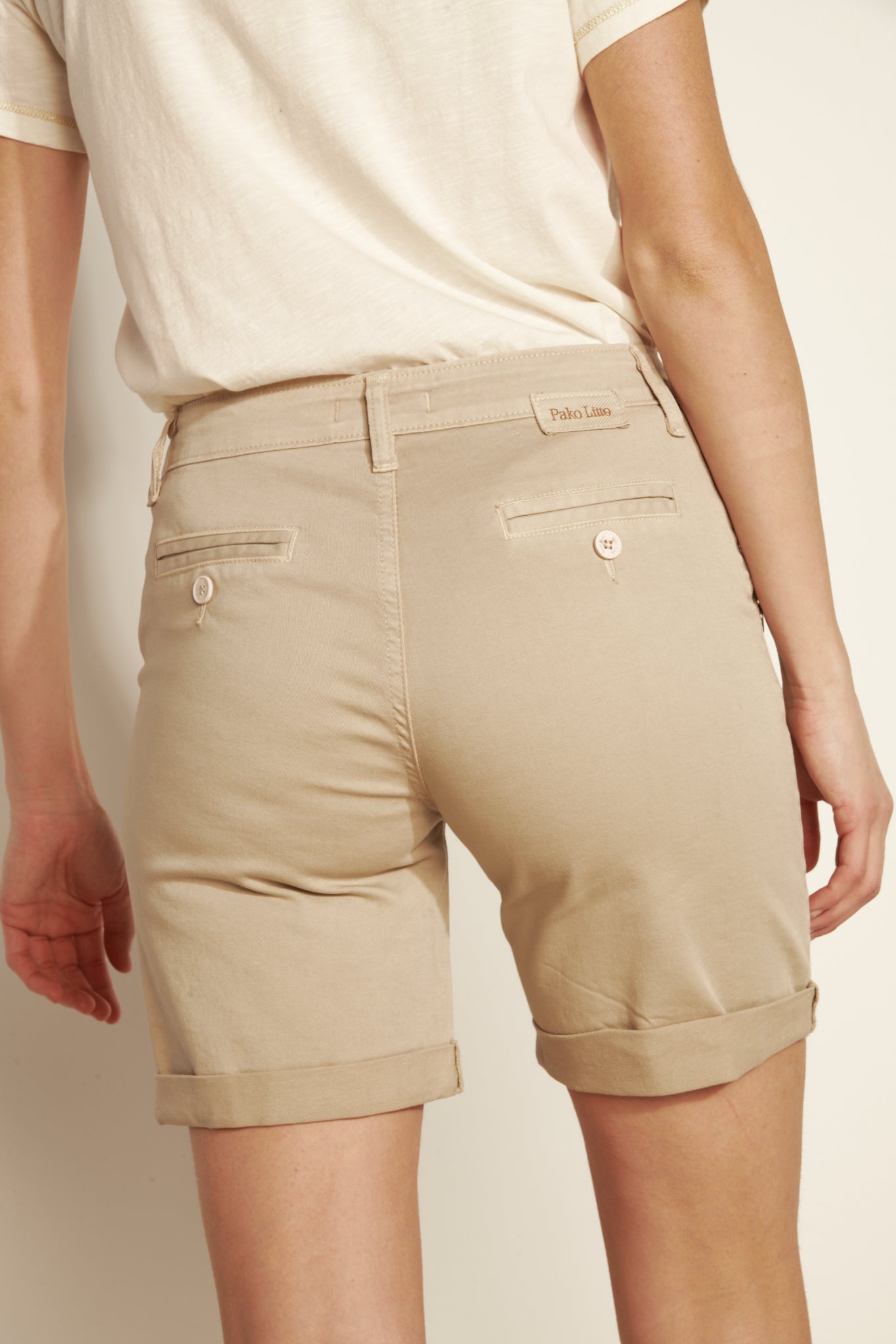 LONG BASIC STONEMAILLE SHORTS - SAND