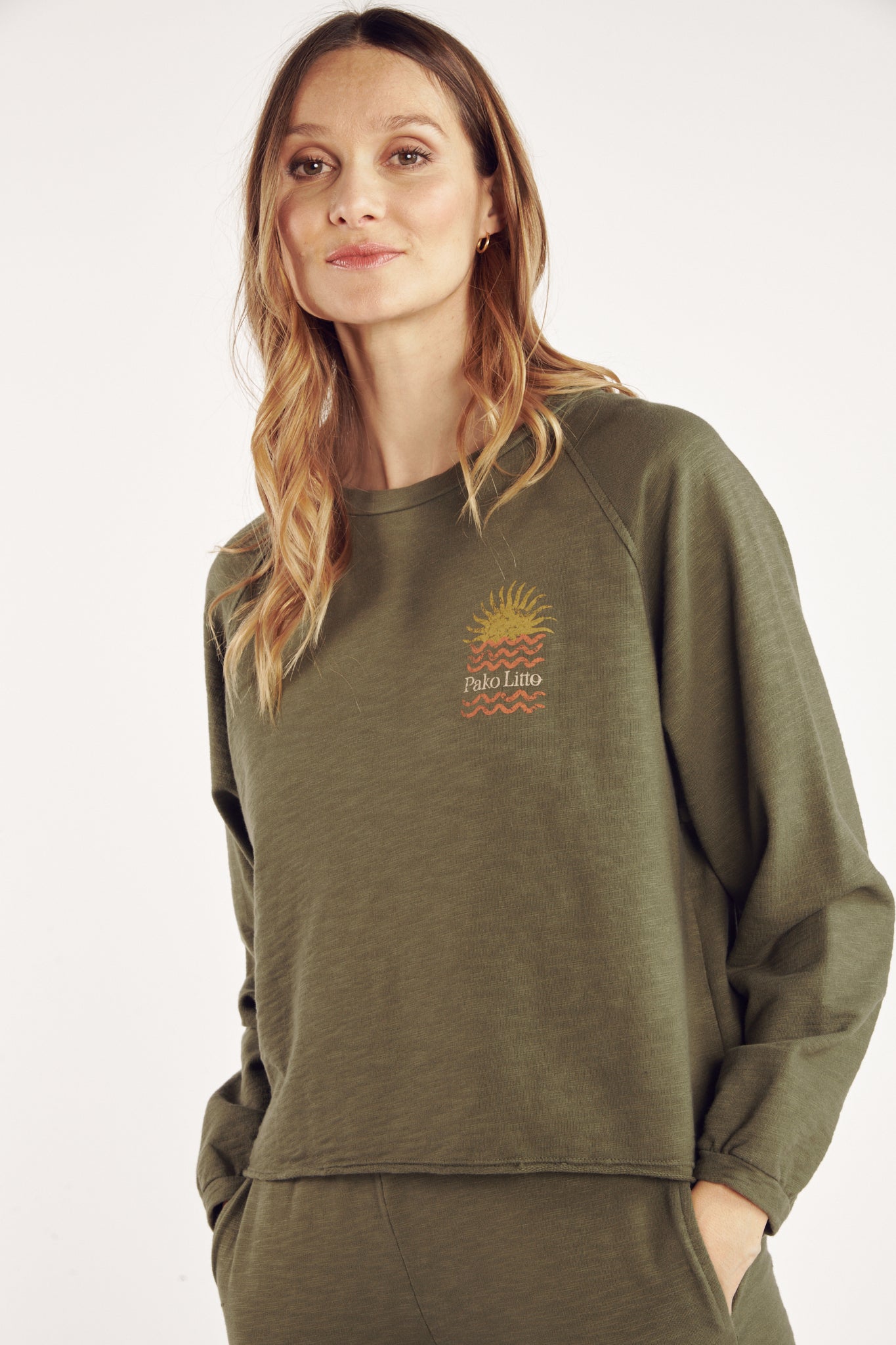 SWEAT COTON ORGANIQUE CASS KAKI