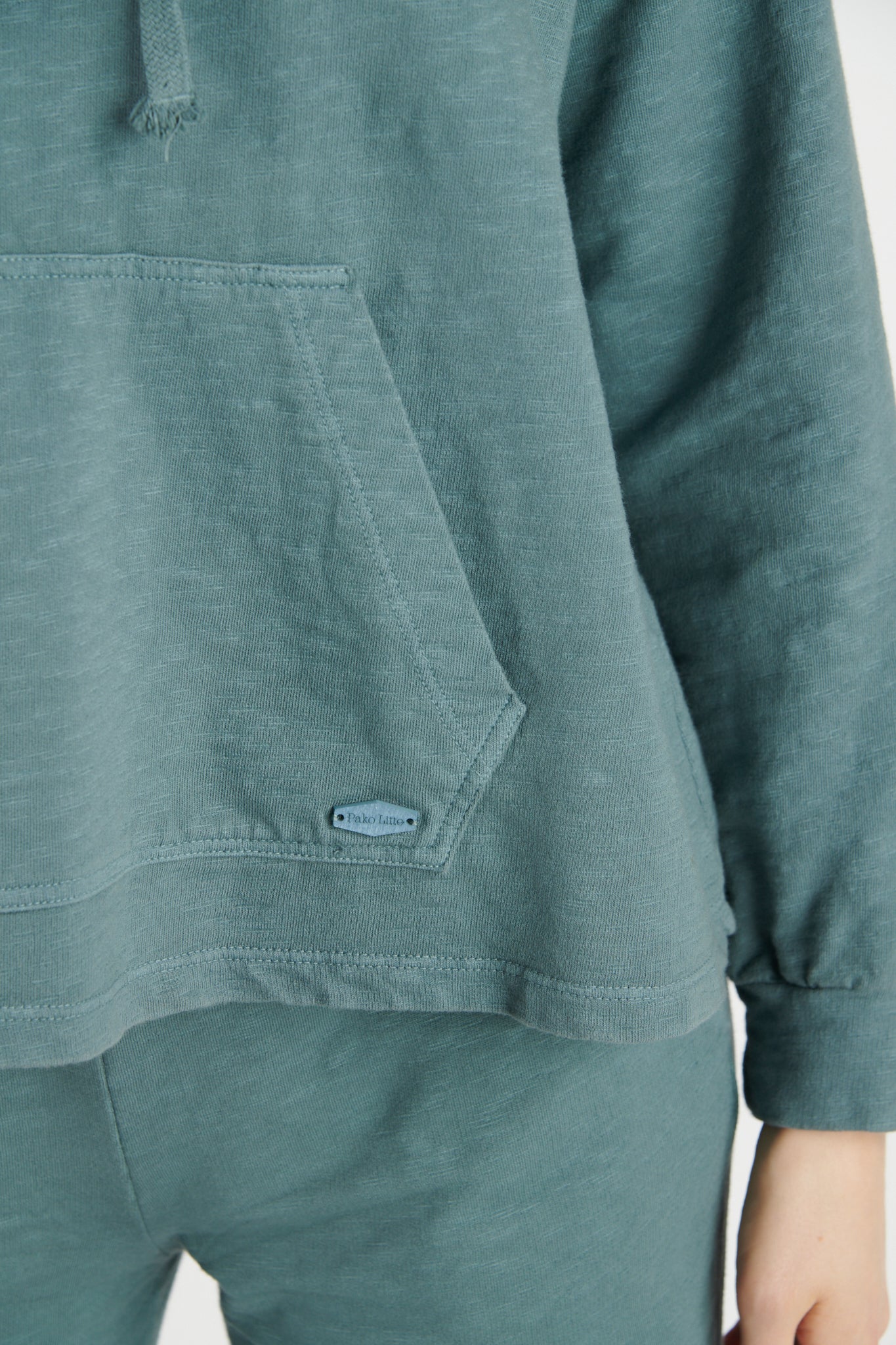 SWEAT CAPUCHE COTON ORGANIQUE JULES BLEU CENDRE