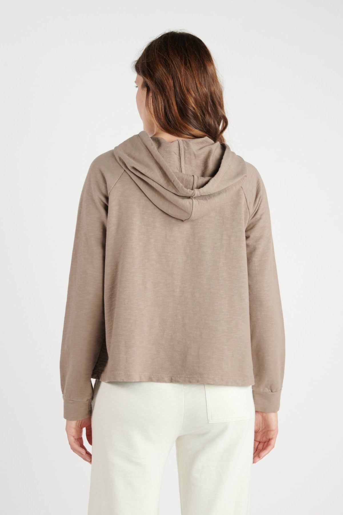 SWEAT CAPUCHE COTON ORGANIQUE JULES TAUPE
