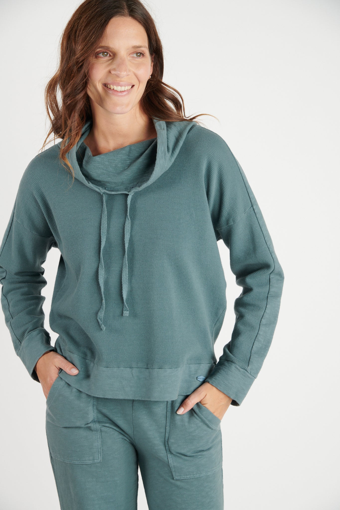 SWEAT COTON ORGANIQUE DERIN BLEU CENDRE