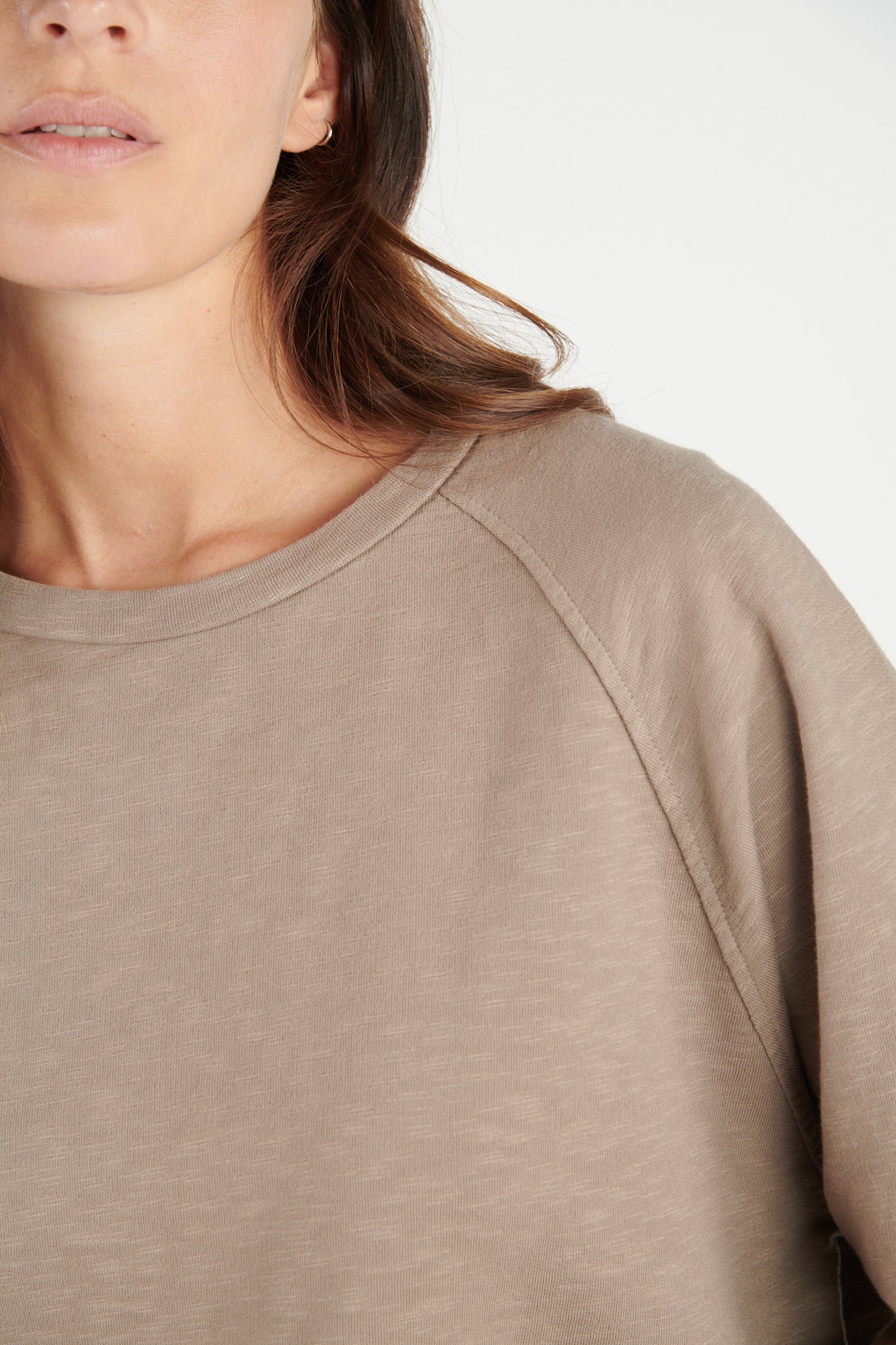 SWEAT COTON ORGANIQUE DORIAN TAUPE