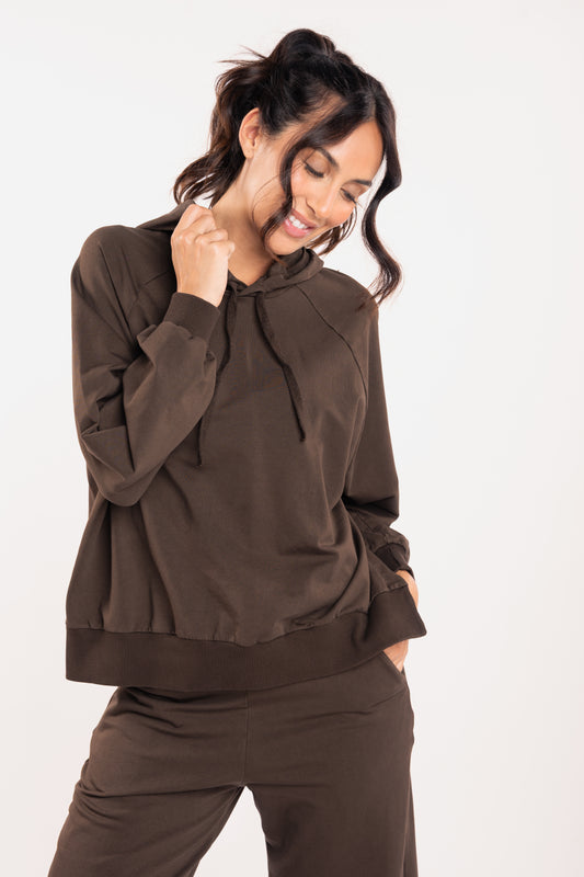 Sweat oversize marron 