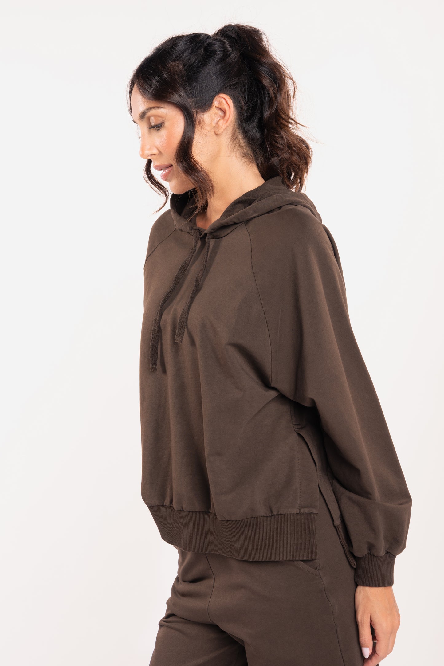 Sweat oversize marron 