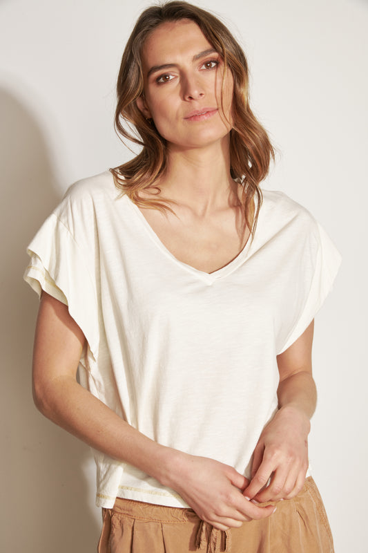 DOUBLE SLEEVED TOP ADRIEN NATURAL