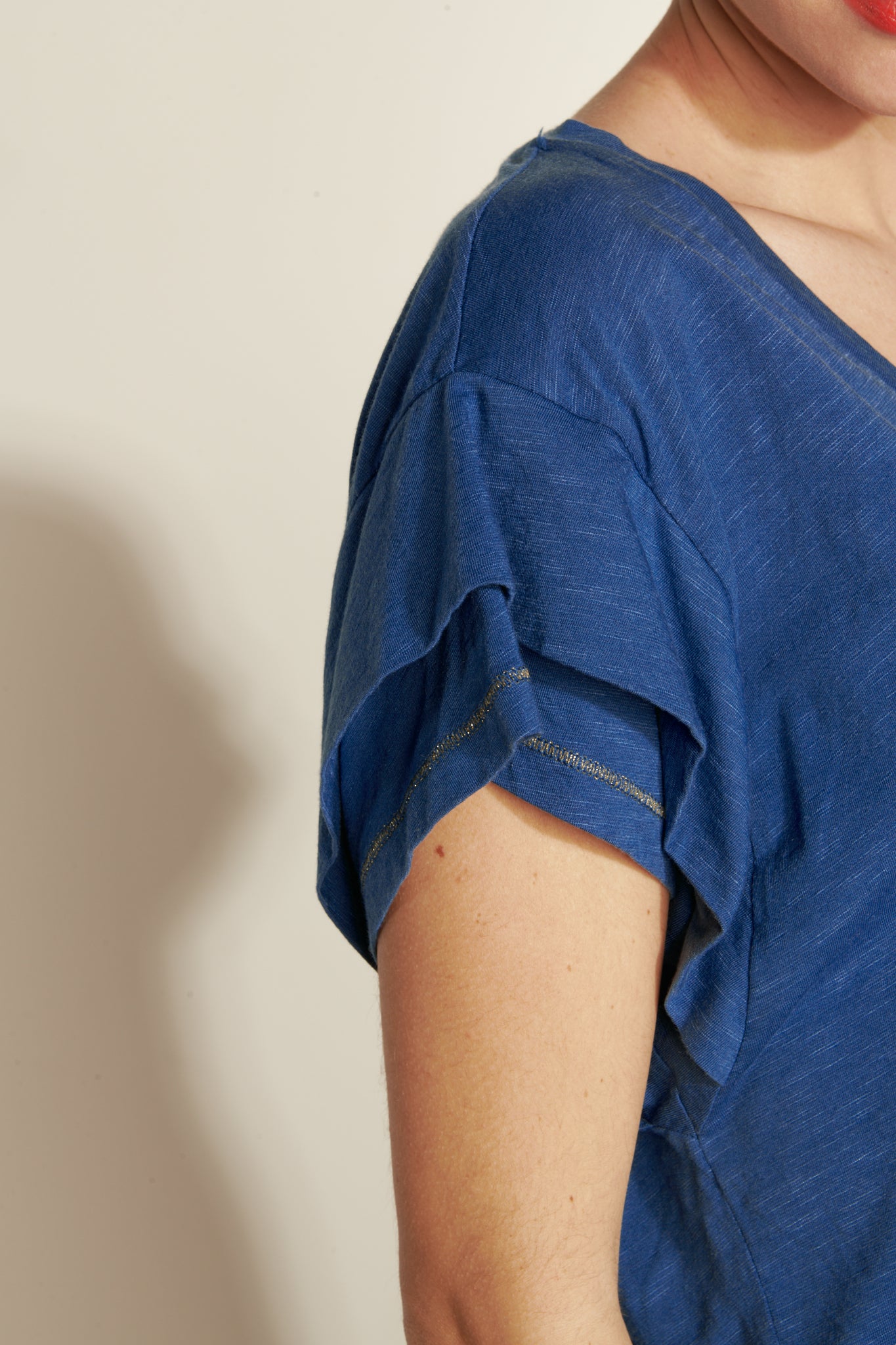 ADRIEN OCEAN DOUBLE SLEEVED TOP