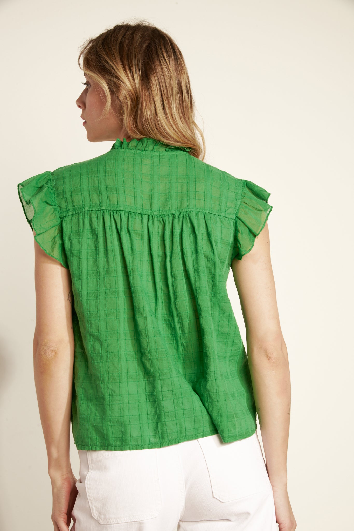 ALEC GREEN COTTON VOILE TOP