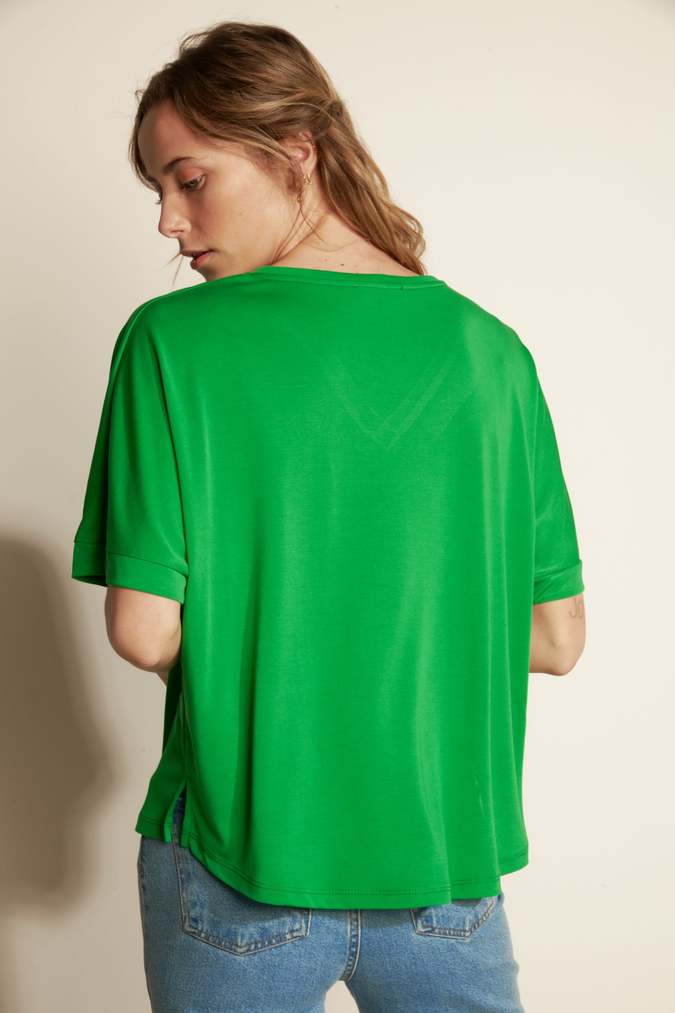 GREEN ARIEL LOOSE TOP