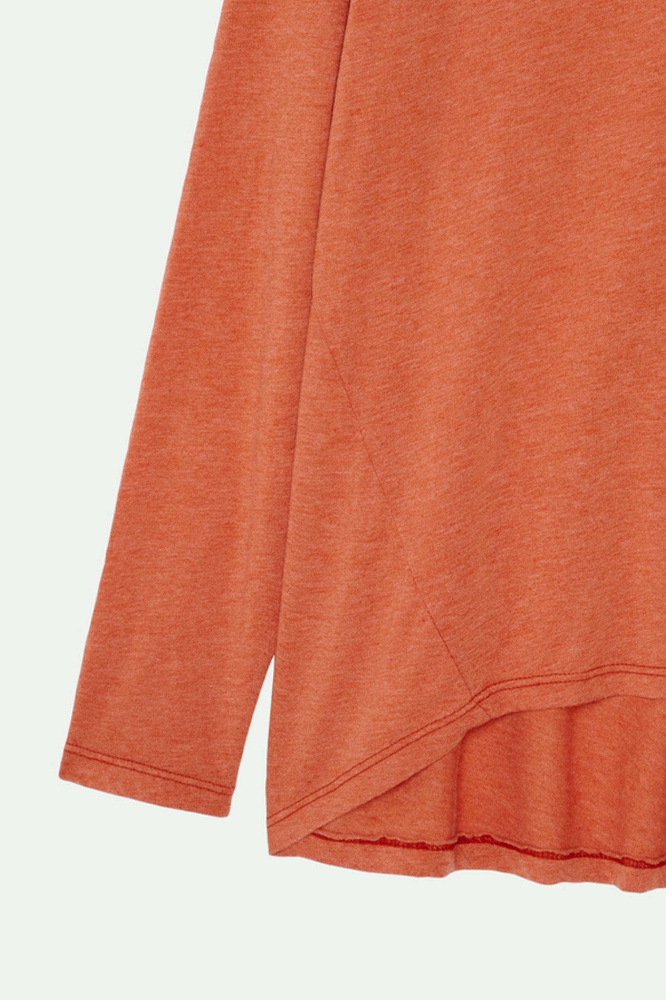 TOP COL ROND BORIS ORANGE BRULÉ