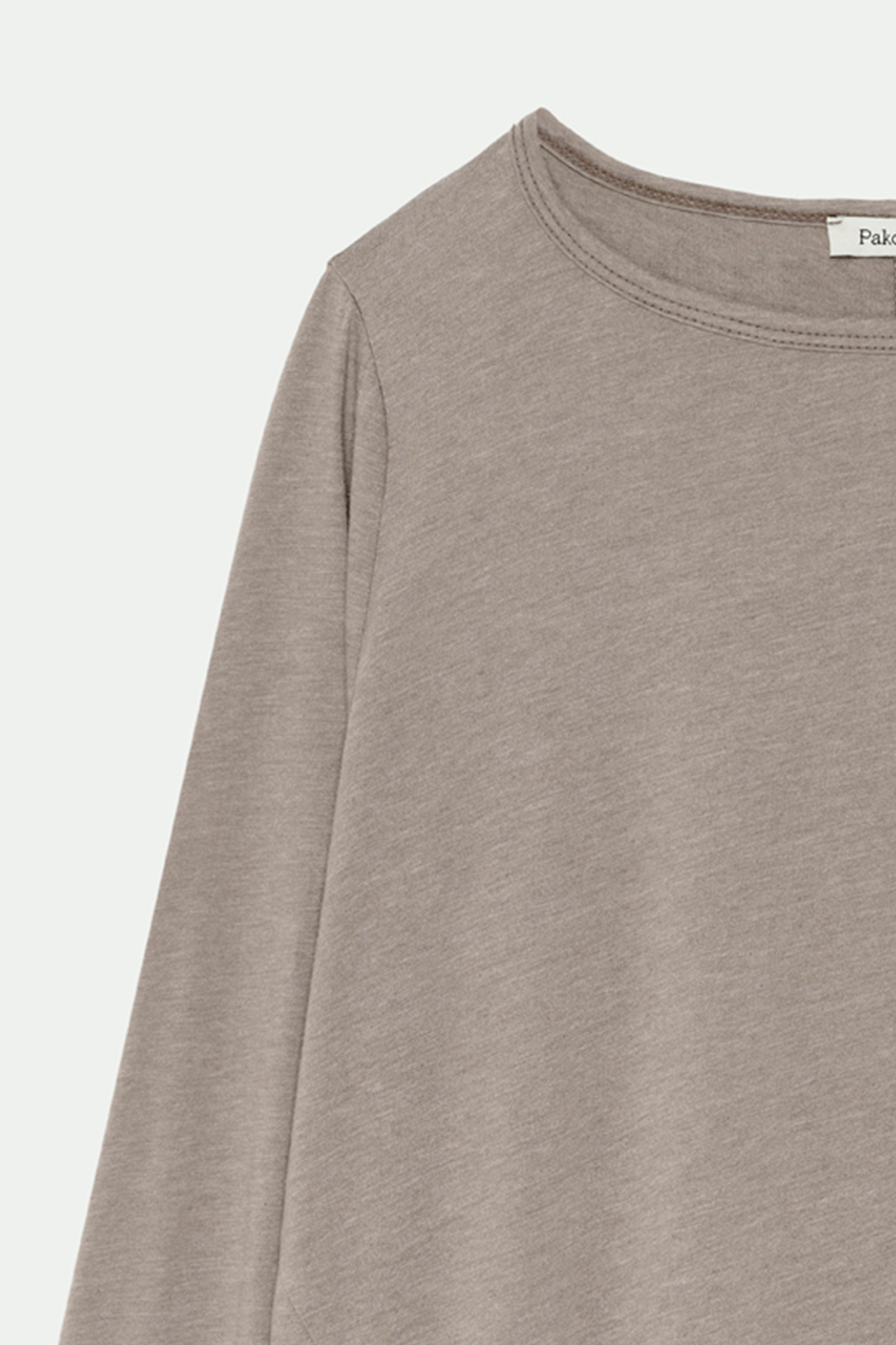 TOP COL ROND BORIS TAUPE