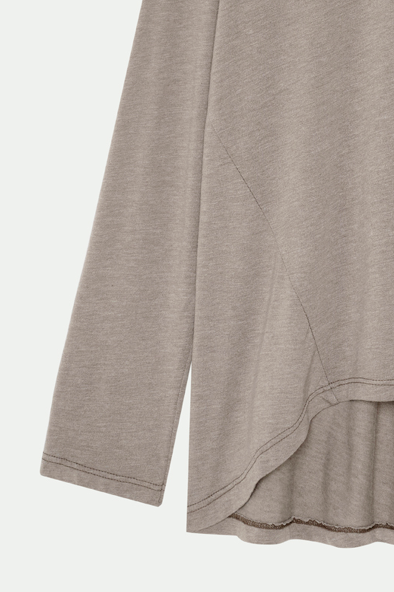 TOP COL ROND BORIS TAUPE