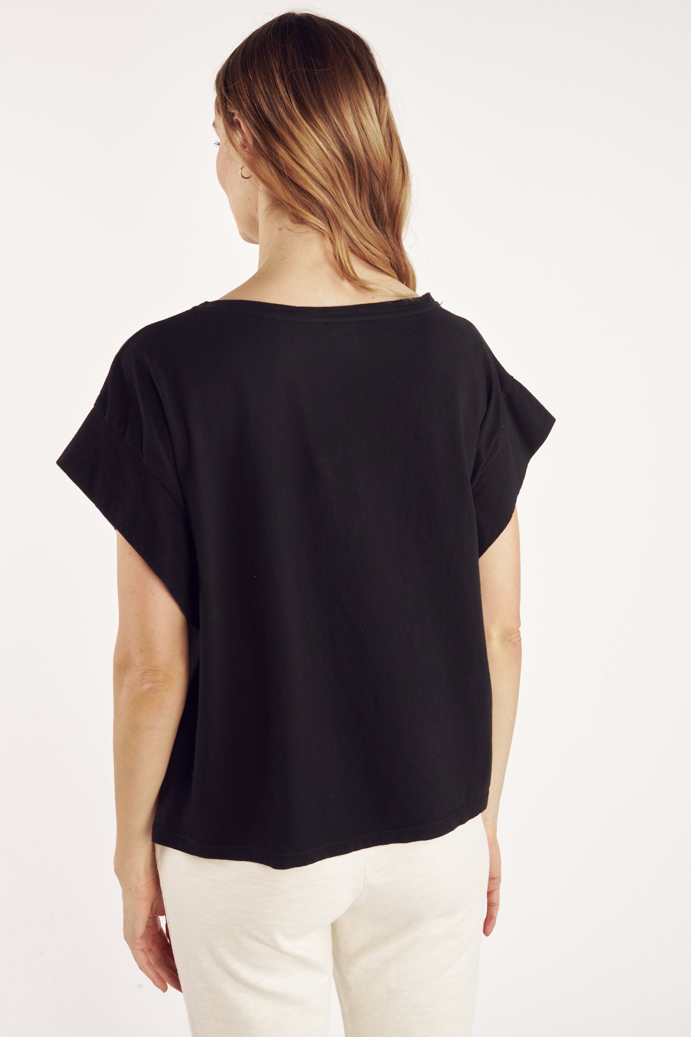 TOP COTON ORGANIQUE CARINA NOIR