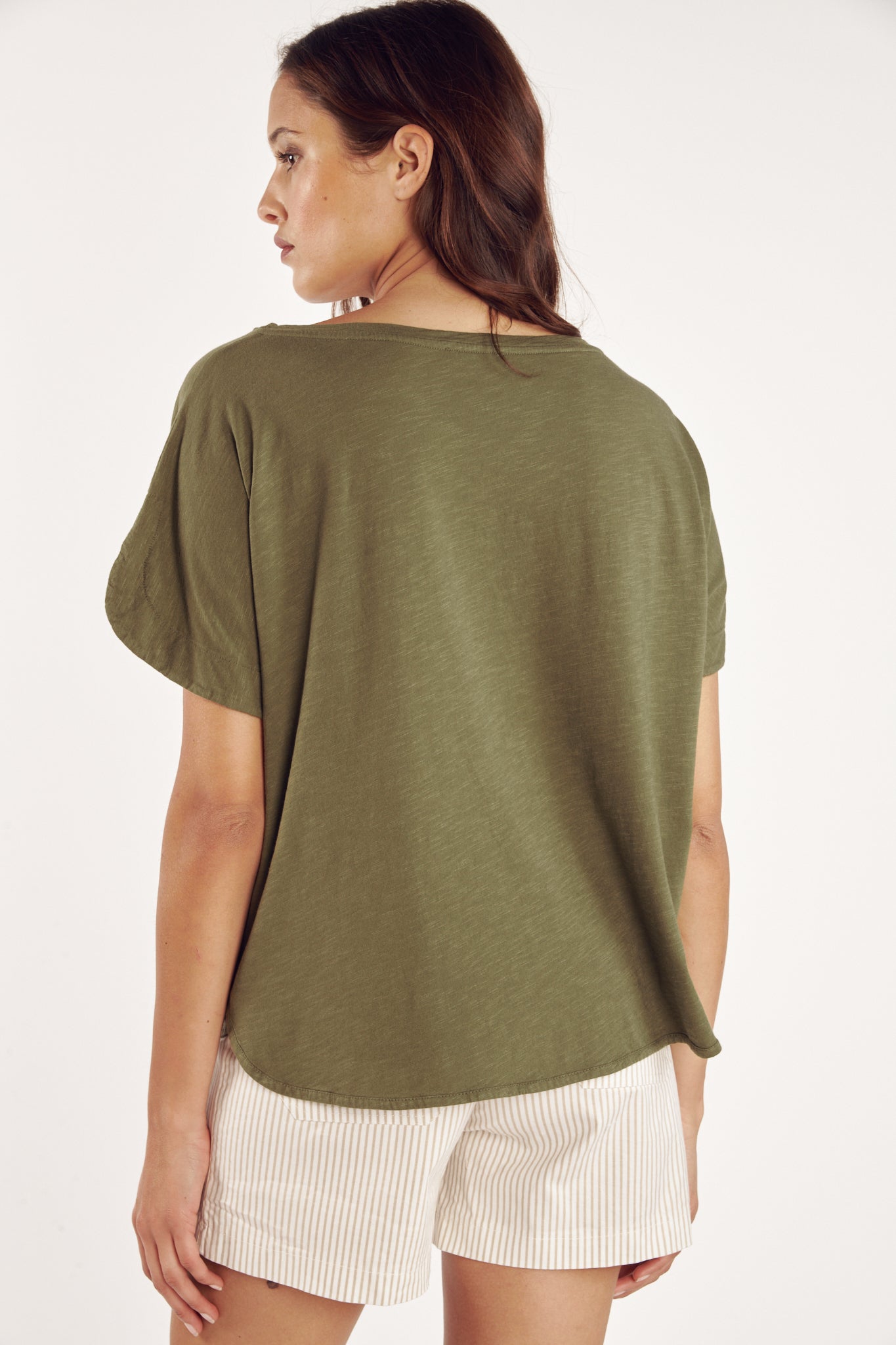 TOP COTON MODAL CYRILÈNE KAKI