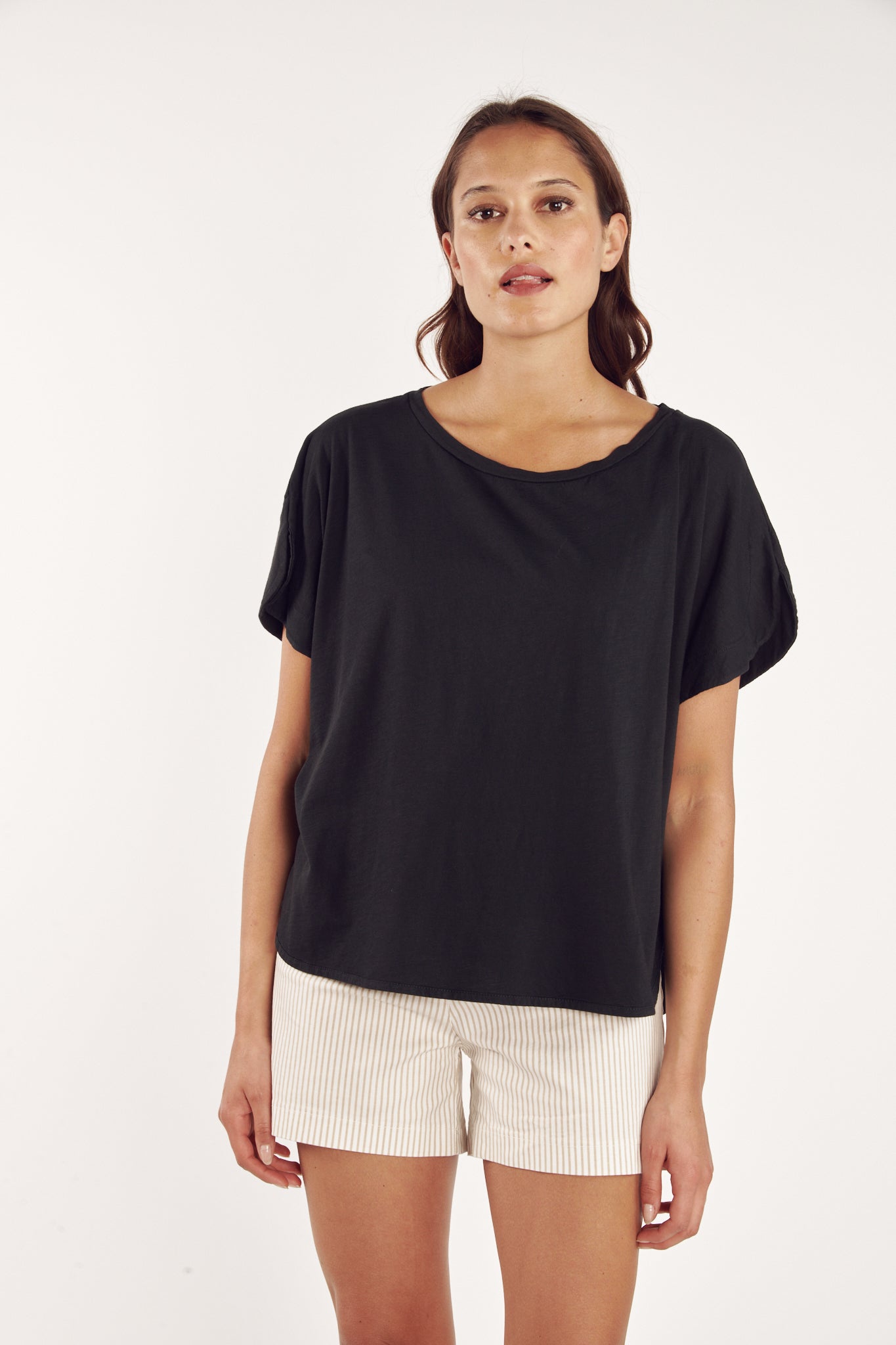 TOP COTON MODAL CYRILÈNE NOIR