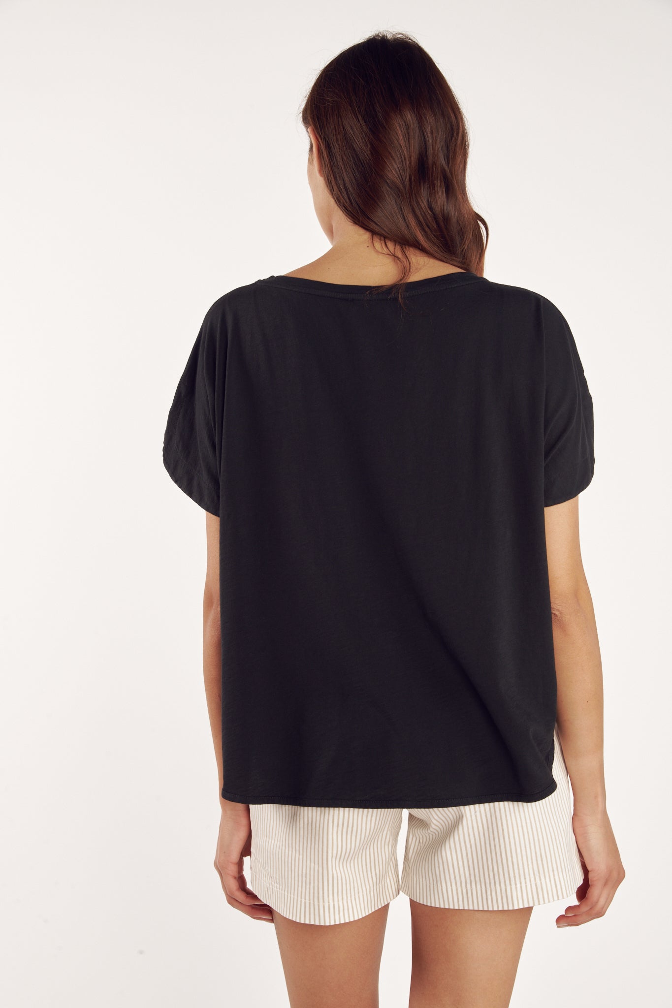 TOP COTON MODAL CYRILÈNE NOIR