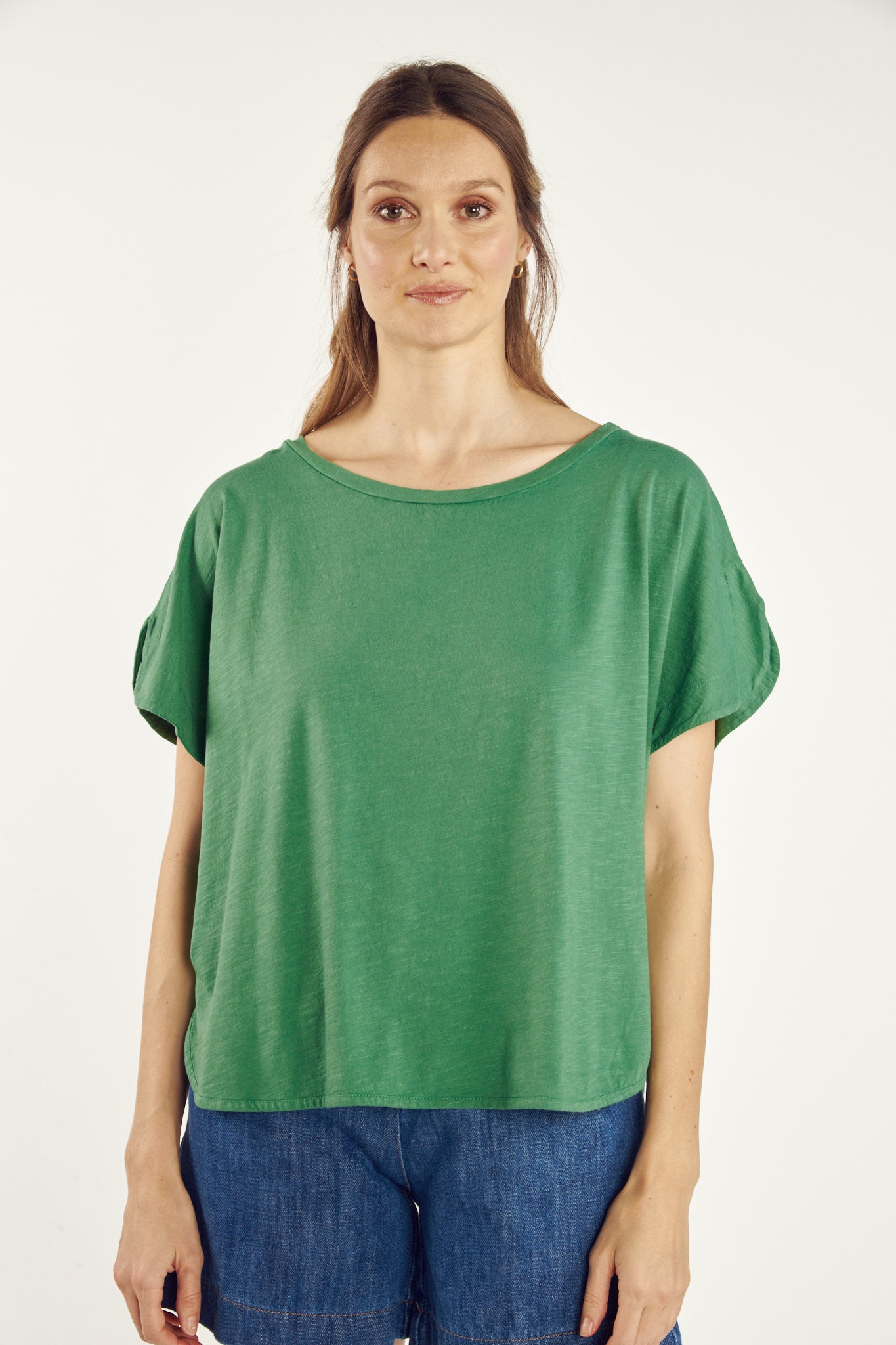 TOP COTON MODAL CYRILÈNE VERT