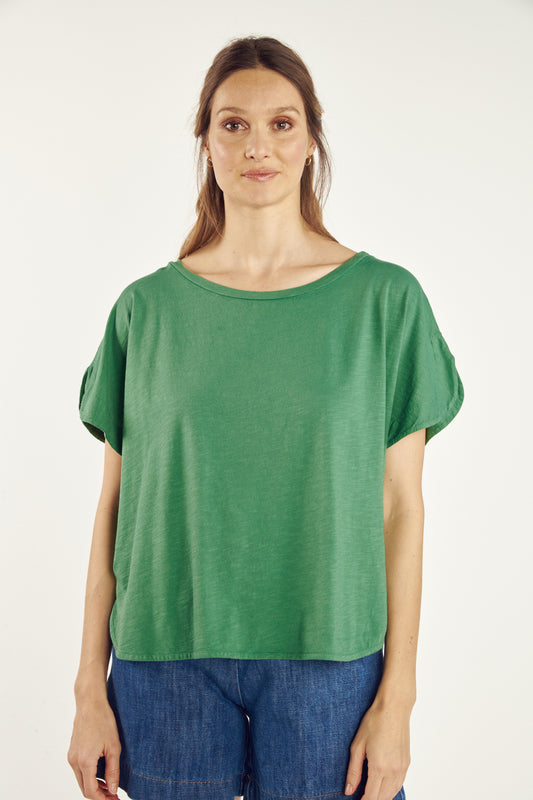 TOP COTON MODAL CYRILÈNE VERT