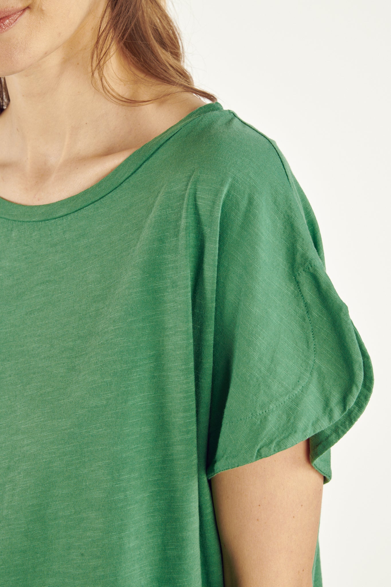 TOP COTON MODAL CYRILÈNE VERT