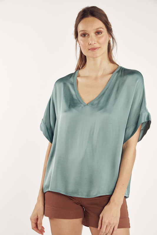 TOP SATINÉE CLOUD LAGON