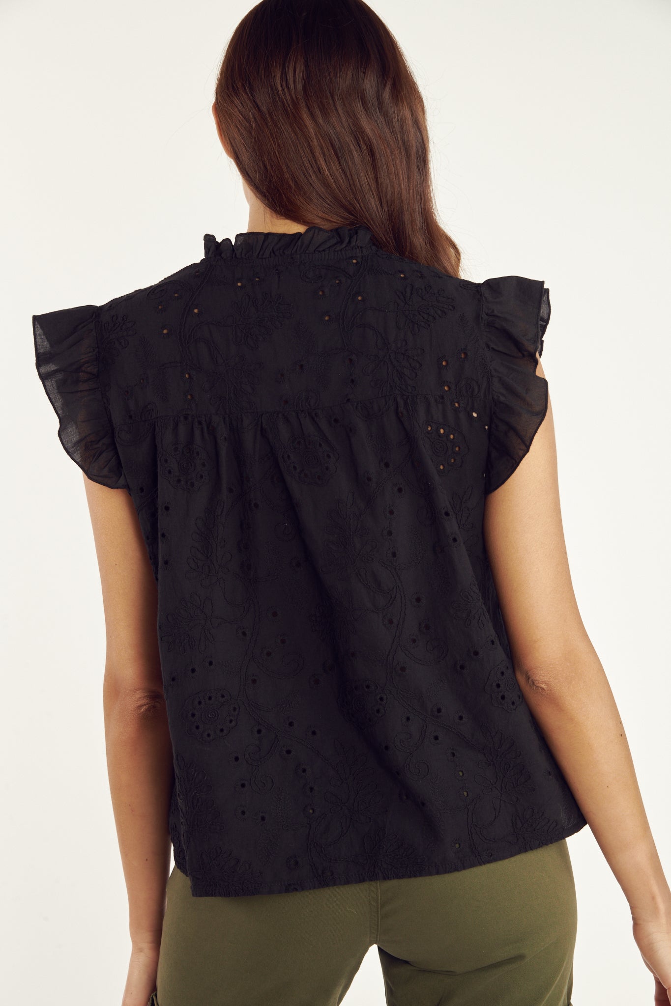 TOP CASSIDY BRODERIE NOIR