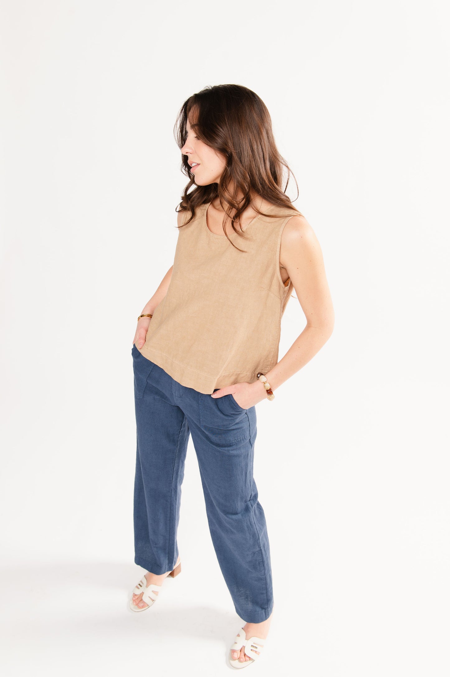 TOP EN LIN FLORENCIA BEIGE