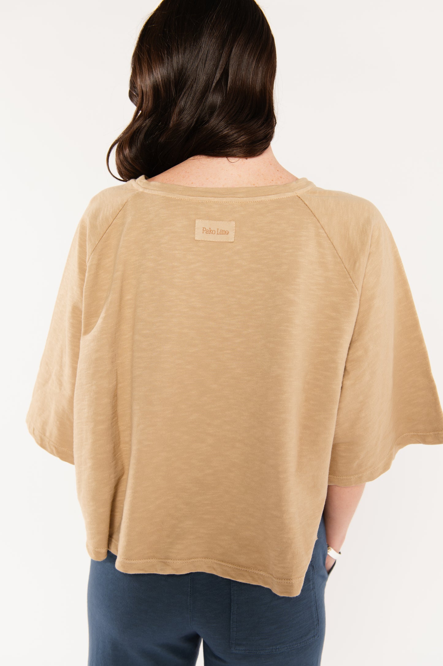 TOP AMPLE COTON BIO ESTELLE BEIGE