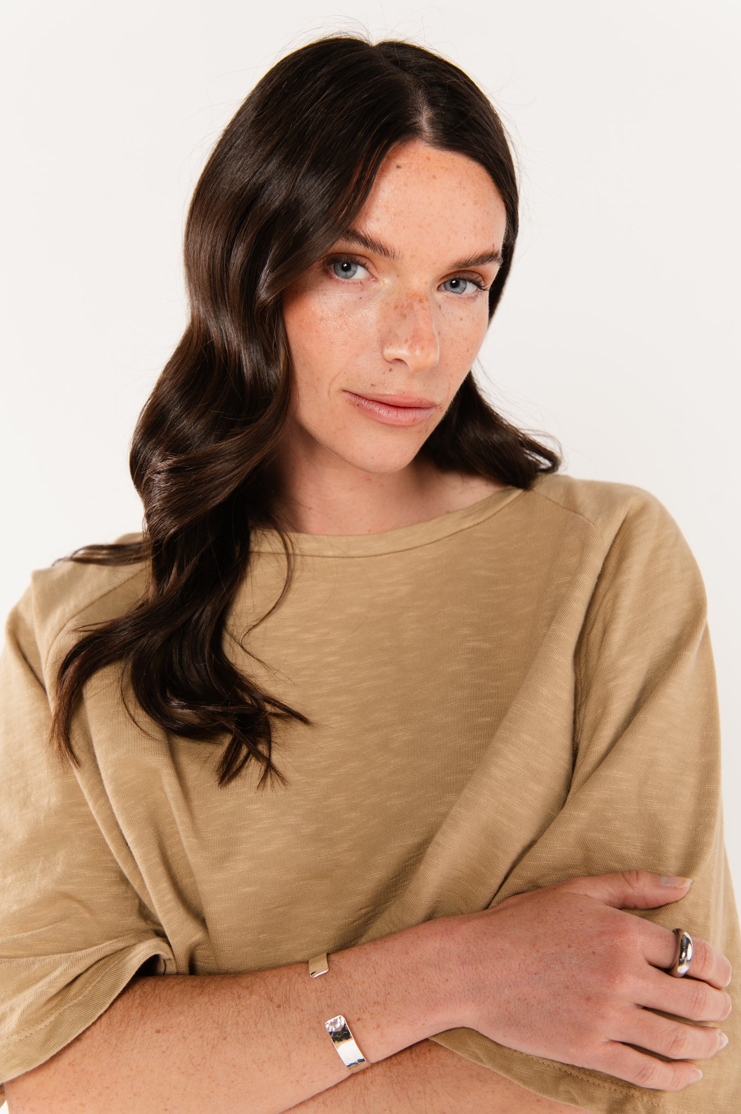TOP AMPLE COTON BIO ESTELLE BEIGE