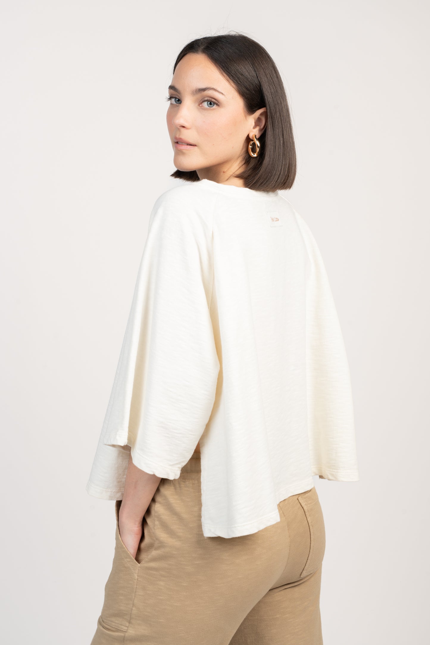 TOP AMPLE COTON BIO ESTELLE ÉCRU