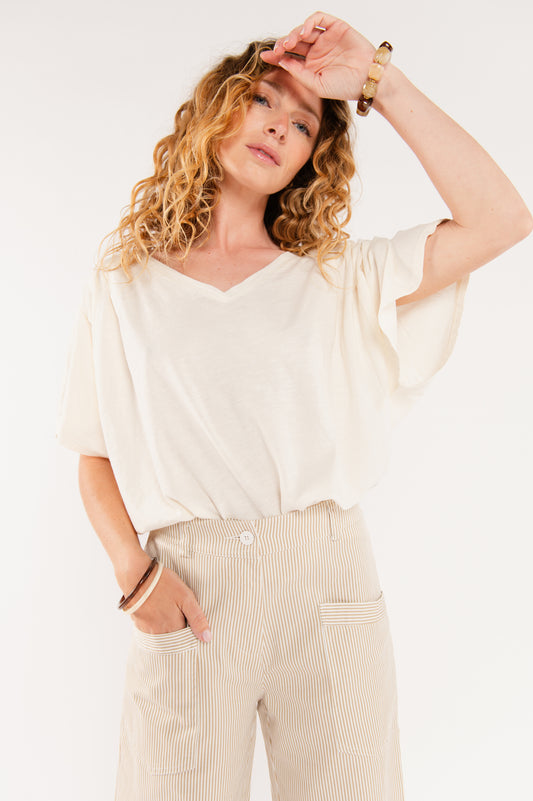 TOP OVERSIZE ÉDITH ÉCRU