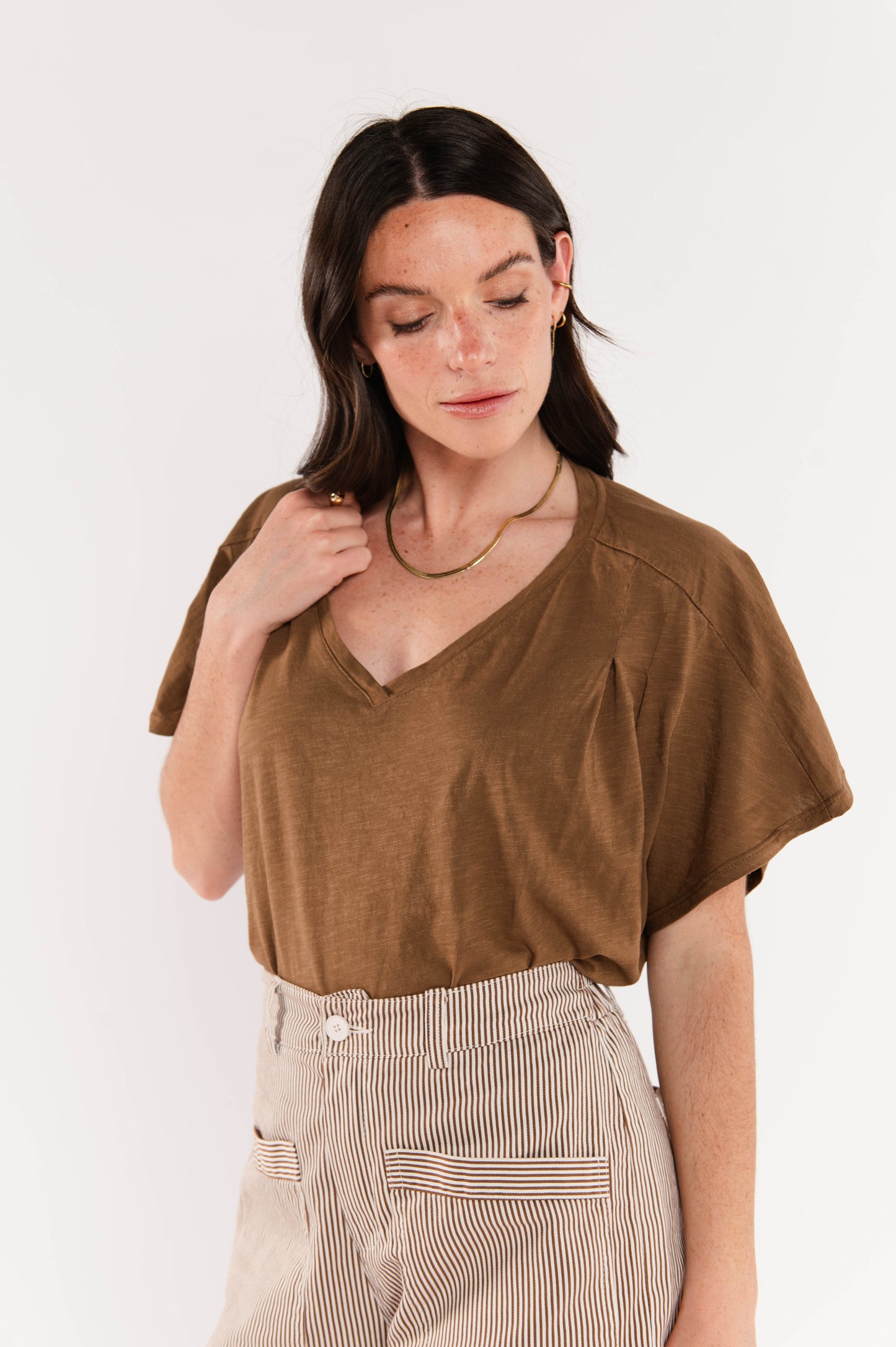 TOP OVERSIZE ÉDITH MARRON