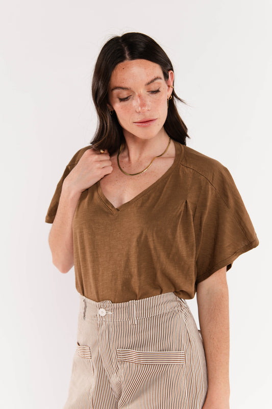 TOP OVERSIZE ÉDITH MARRON