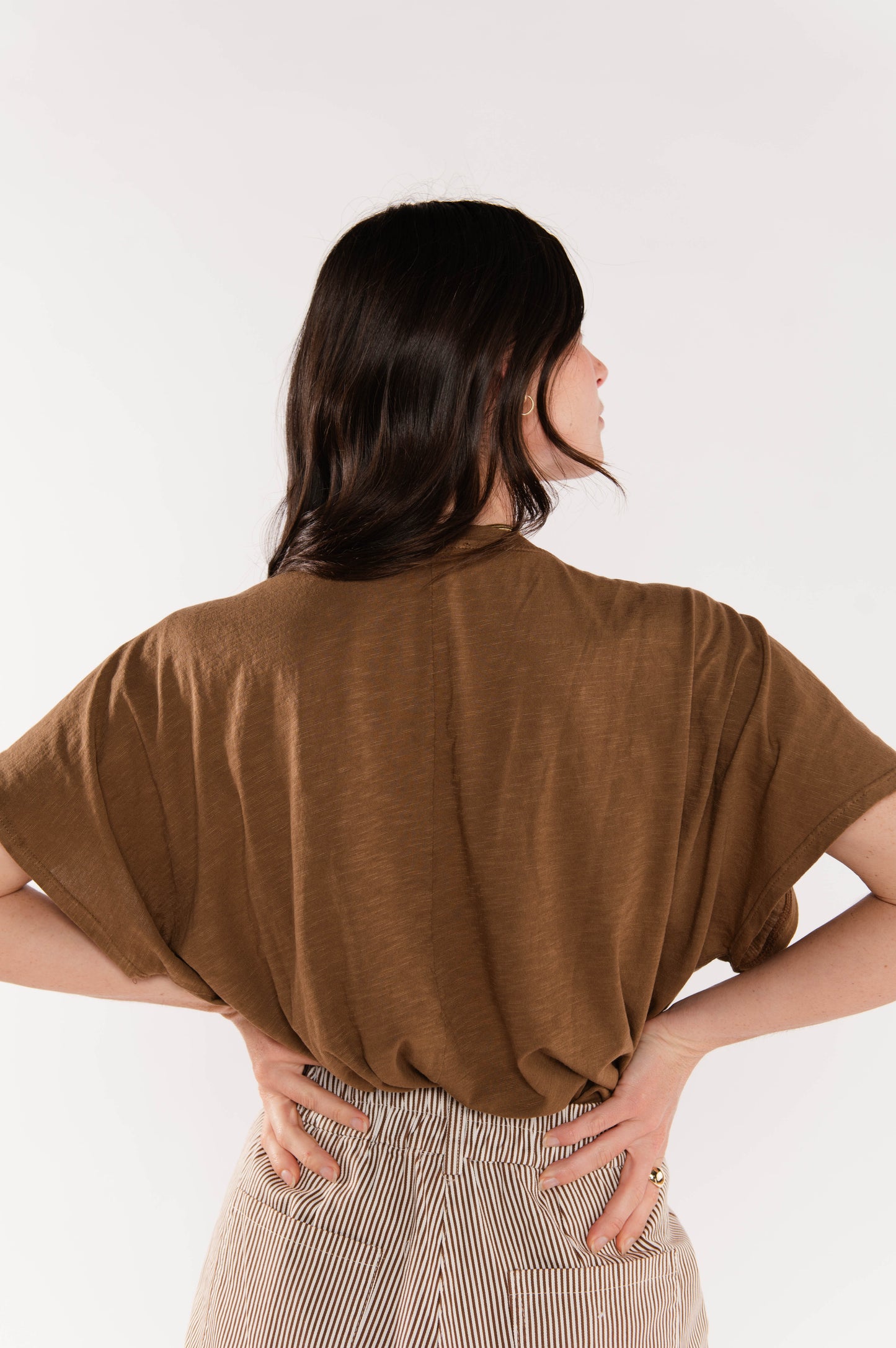 TOP OVERSIZE ÉDITH MARRON