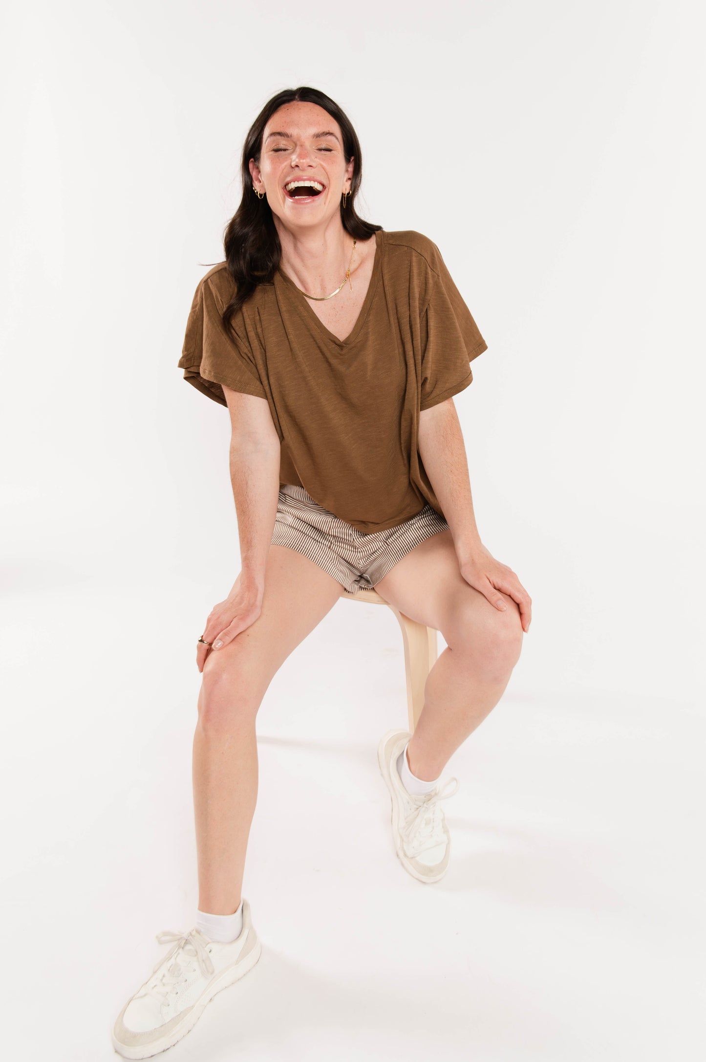 TOP OVERSIZE ÉDITH MARRON