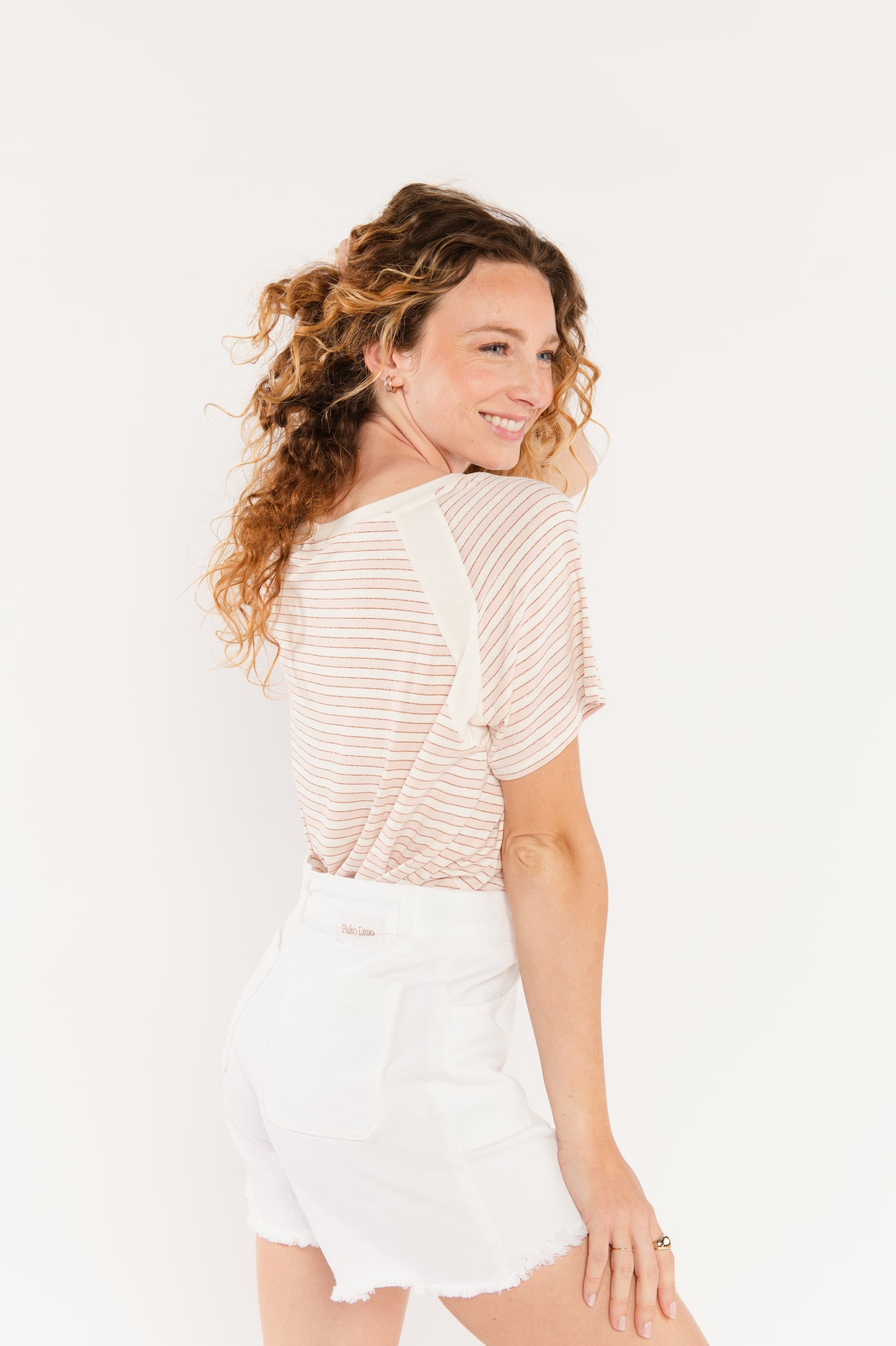 TOP MARINIÈRE ELVIRE ROSE